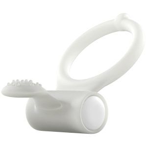 Marc Dorcel Power Clit Självlysande Vibrerande Penisring - Vit