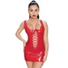 Vinyl Dress Red X-Large