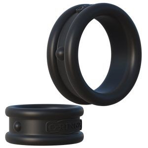 Fantasy C-Ringz Max Width Silicone Rings - Svart