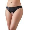 21336 cottelli bundlos trusse med blonde plus size sort q100 01