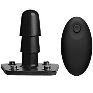 Vac-U-Lock Vibrerande Plug med Trådlös Fjärrkontroll - Svart