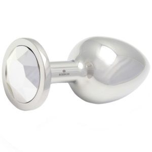 Rosebuds Cristal Butt Plug Large - Silver