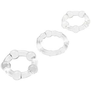 baseks Triple Fun Penisring Set - Klar