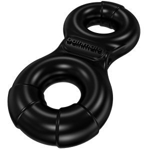 Bathmate Vibe Eight Dubbel Penisring - Svart