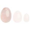 La Gemmes Yoniägg Rose Quartz - Ljusrosa - L