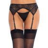 Leg Avenue Höfthållare med Strass - Svart - One Size