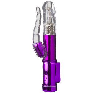 Baseks Uppladdningsbar Anal Rabbitvibrator - Lila
