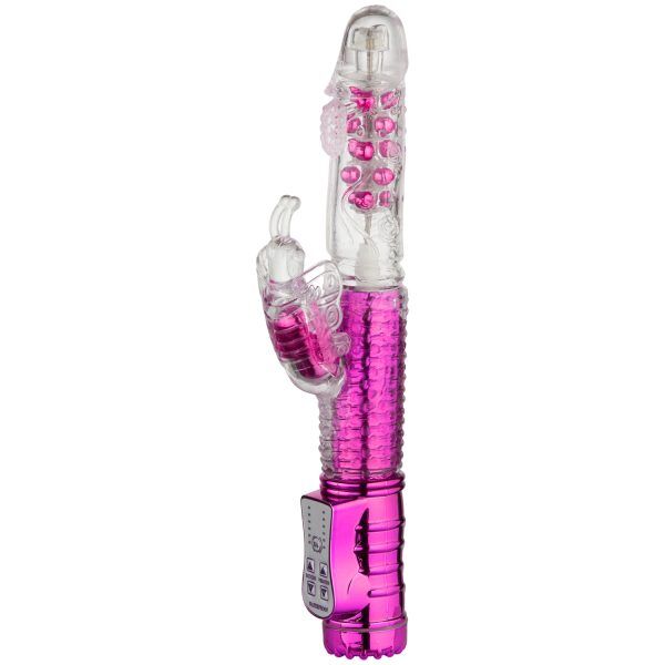 baseks Thrusting Butterfly Uppladdningsbar G-punktsvibrator - Lila