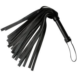 obaie Klassisk Flogger i Äkta Läder - Svart