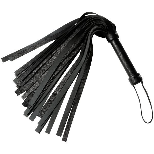 obaie Klassisk Flogger i Äkta Läder - Svart