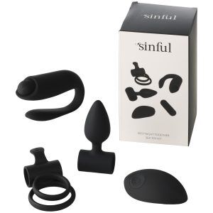 Sinful Best Night Together Kit Sex Toys - Svart