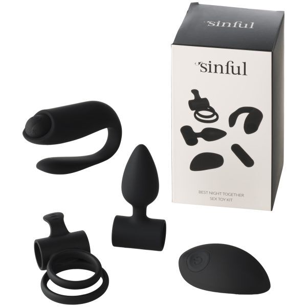 Sinful Best Night Together Kit Sex Toys - Svart