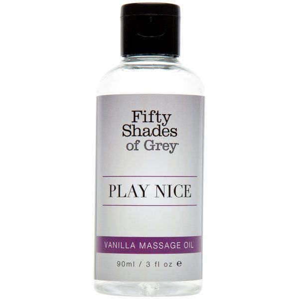 Fifty Shades Of Grey Play Fin Vaniljmassageolja 90 ml - Klar