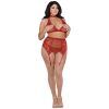 24370 dreamgirl lace four piece set plus size 01 model q100