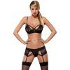 Obsessive Wonderia Svart BH-Set - Svart - S/M