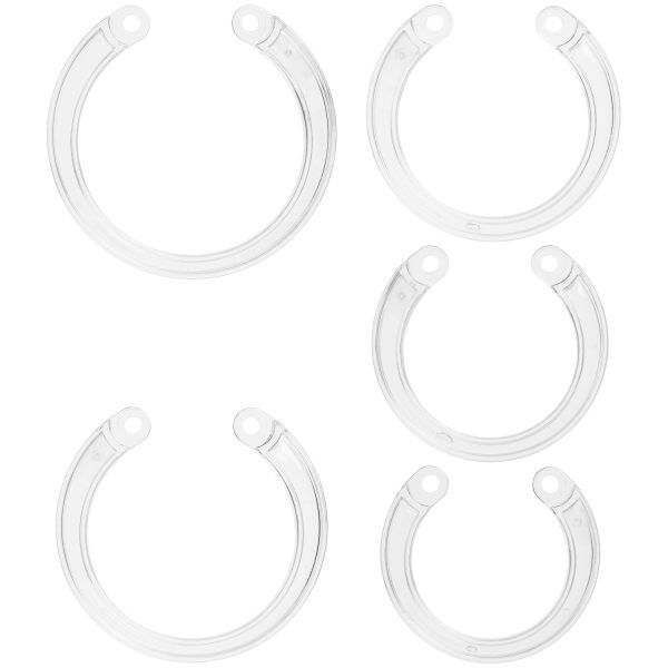 Mancage Genomskinlig Reservring-Set 5 st - Klar