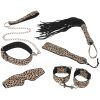 Baseks Leopard Kinky Bondageset 6 delar - Nude