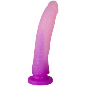 baseks Gradient Glitter Medium Dildo 20 cm - Lila