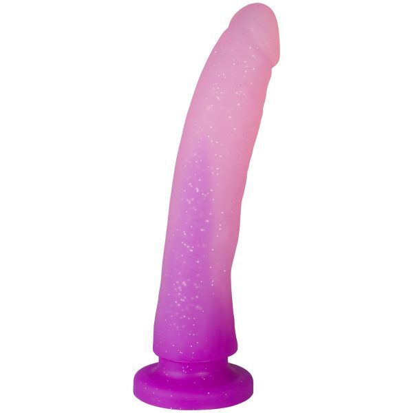 baseks Gradient Glitter Medium Dildo 20 cm - Lila