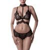 25245 grey velvet lace detailed bra with string 01 model q100