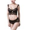 25260 grey velvet balconette lace bra set 01 model q100