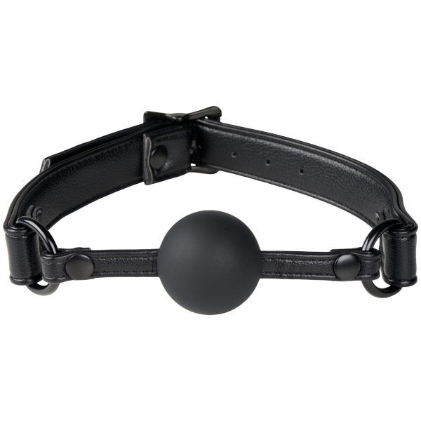obaie Soft Konstläder Silikon Gag - Svart
