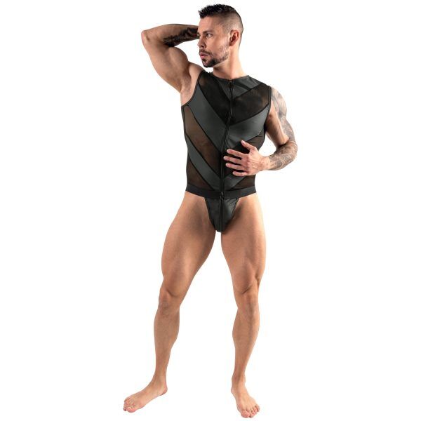 Svenjoyment Ärmlös Jock Playsuit - Svart - L