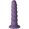 Baseks Swirly Lila Silikondildo 17,5 cm - Lila