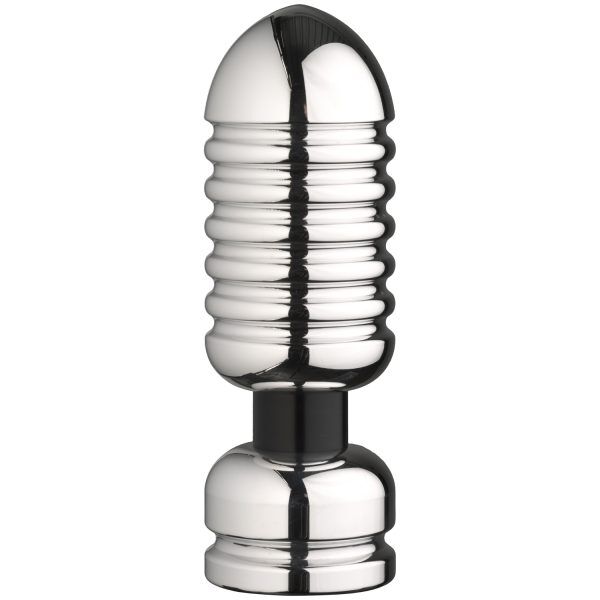 E-stim Large Deviant Elektrisk Analplugg - Silver