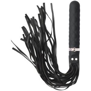 Tracy's Dog Disciplinerande Vibrationspiska - Svart