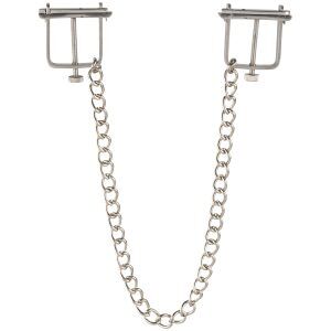 Kiotos Nipple Clamps med Kedja - Silver