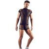 Svenjoyment Playsuit i Mesh med Dragkedja - Svart - L