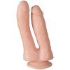 Willie City Realistisk Dubbeldildo 18 cm - Nude