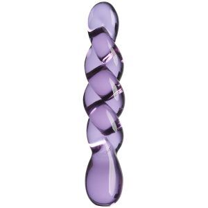 Sinful Twisted Lover Glasdildo 19,8 cm - Ljusrosa
