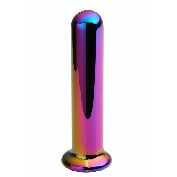 Sinful Rainbow Pillar Glasdildo 15.5 cm - Blandade färger
