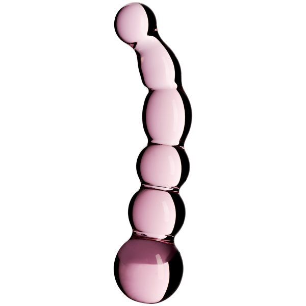 Sinful Rose Groove Glasdildo 17,5 cm - Rosa