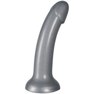 baseks Sparkling Silver Silikondildo 18 cm - Silver
