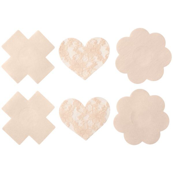 baseks Nipple Cover Stickers 3 st par - Nude
