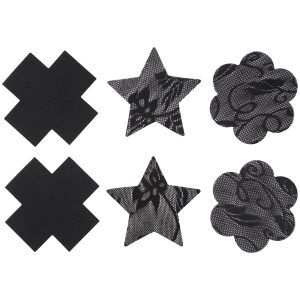 baseks Nipple Cover Stickers 3 st par - Svart