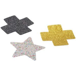 baseks Glitter Nipple Covers 3 st - Blandade färger