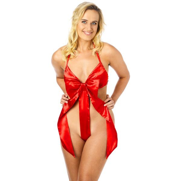 NORTIE Christmas Present Kostym - Röd - One Size