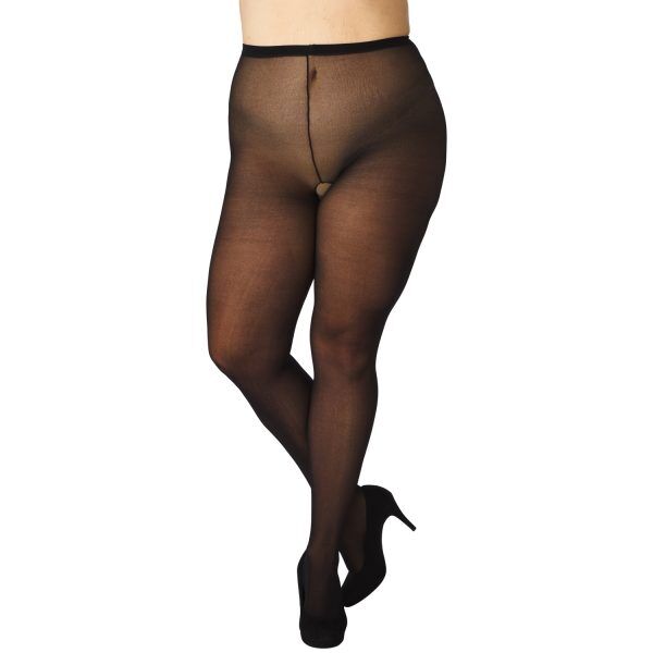 NORTIE Isop Grenlösa Strumpbyxor Pluz Size - Svart - Plus size