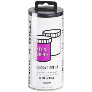 Clone-A-Willy Neon Purple Silikon Refill - Lila