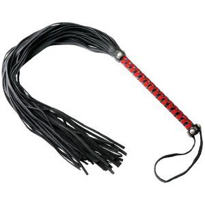 Zado Läder Flogger 55 cm - Svart