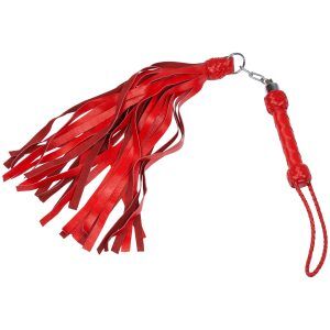 Mister B Impact Premium Läderflogger 90 cm - Röd