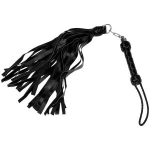 Mister B Impact Premium Läderflogger 90 cm - Svart