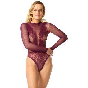 NORTIE Clover Grenlös Bordeaux Body - Bordeaux - One Size