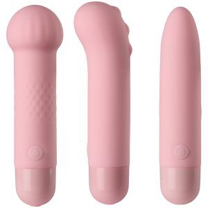 baseks Cute Lovers Uppladdningsbart Minivibratorset - Ljusrosa