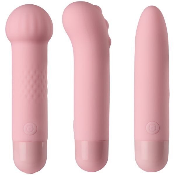 baseks Cute Lovers Uppladdningsbart Minivibratorset - Ljusrosa
