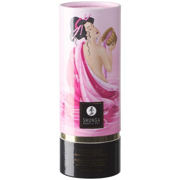 Shunga Oriental Crystals Scented Dead Sea Salts - Ljusrosa